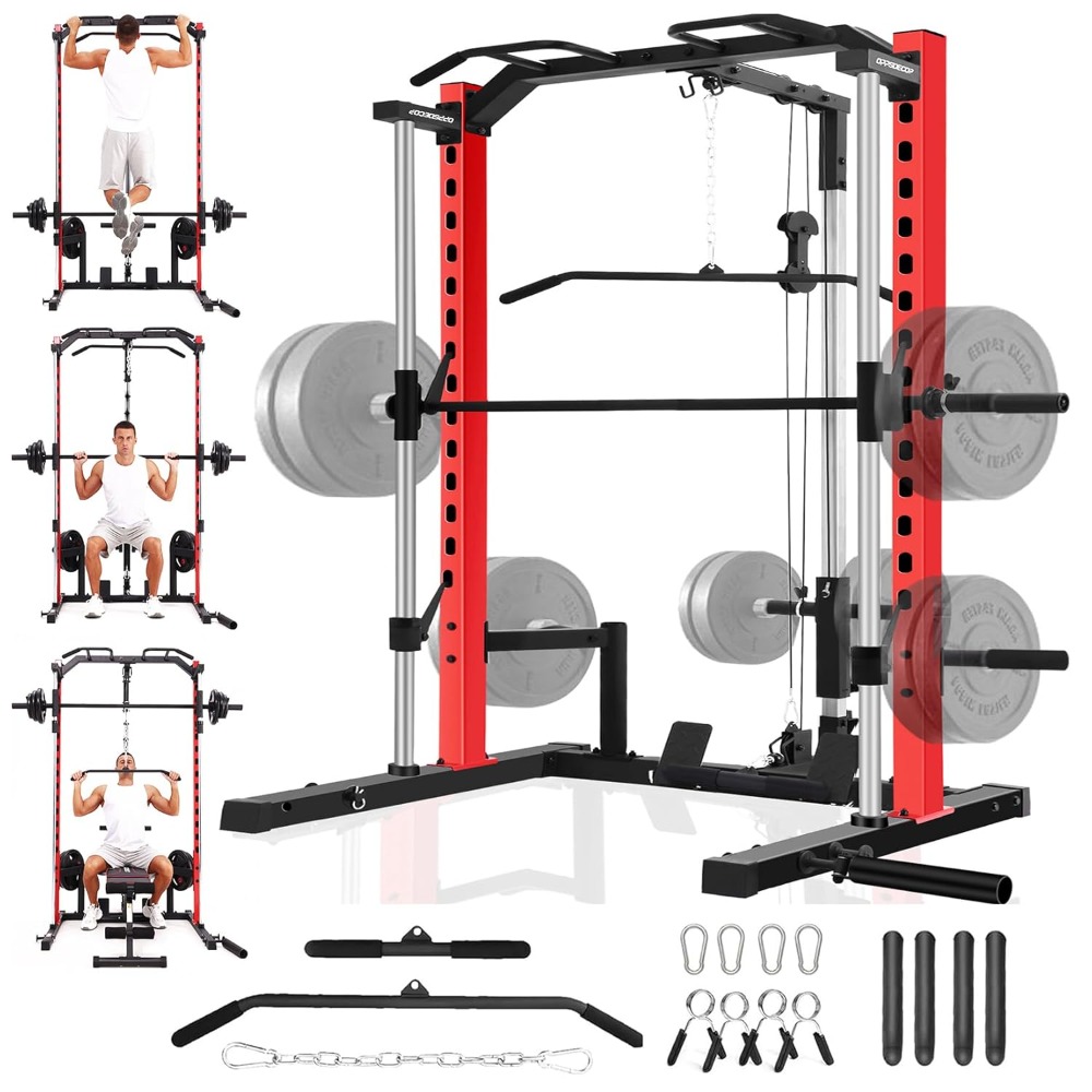 Home Gym Smith - Station de musculation tout-en-un avec barre