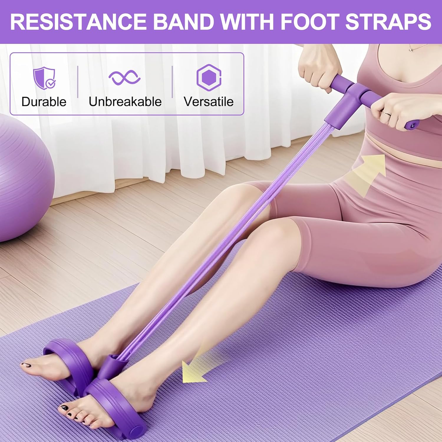 Home Gym Needs - Bande de résistance à pédale 4