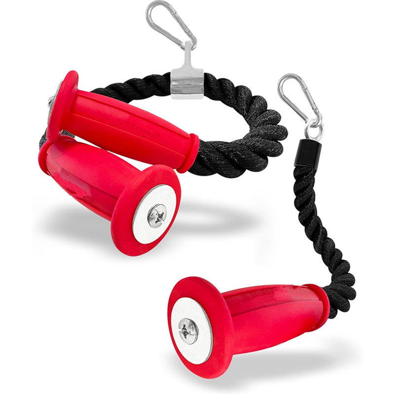 Home Gym Cable - Cordes ergonomiques pour triceps, fixation de