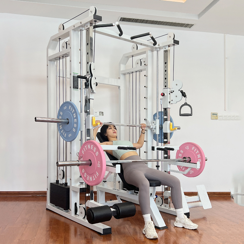Home Gym Smith - Rack de musculation multifonctionnel pour entraînement