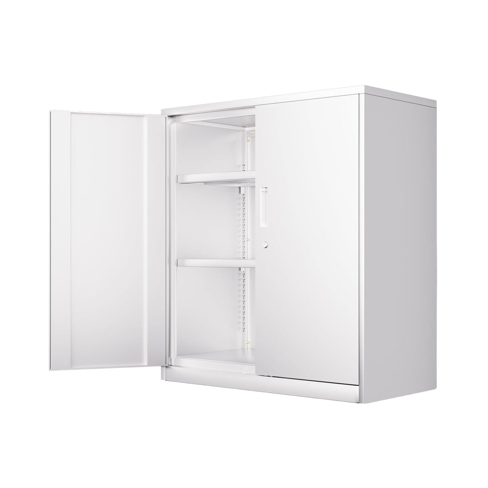 Home Gym Garage - # Armoire de rangement métallique blanche