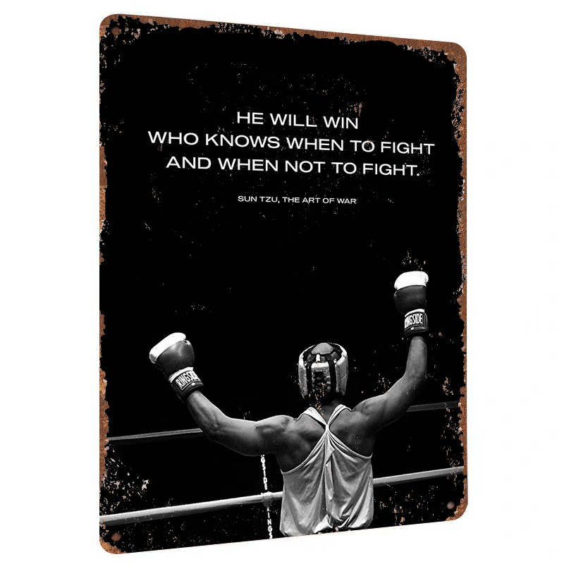 Home Gym Quotes - Sun Tzu – affiche murale en