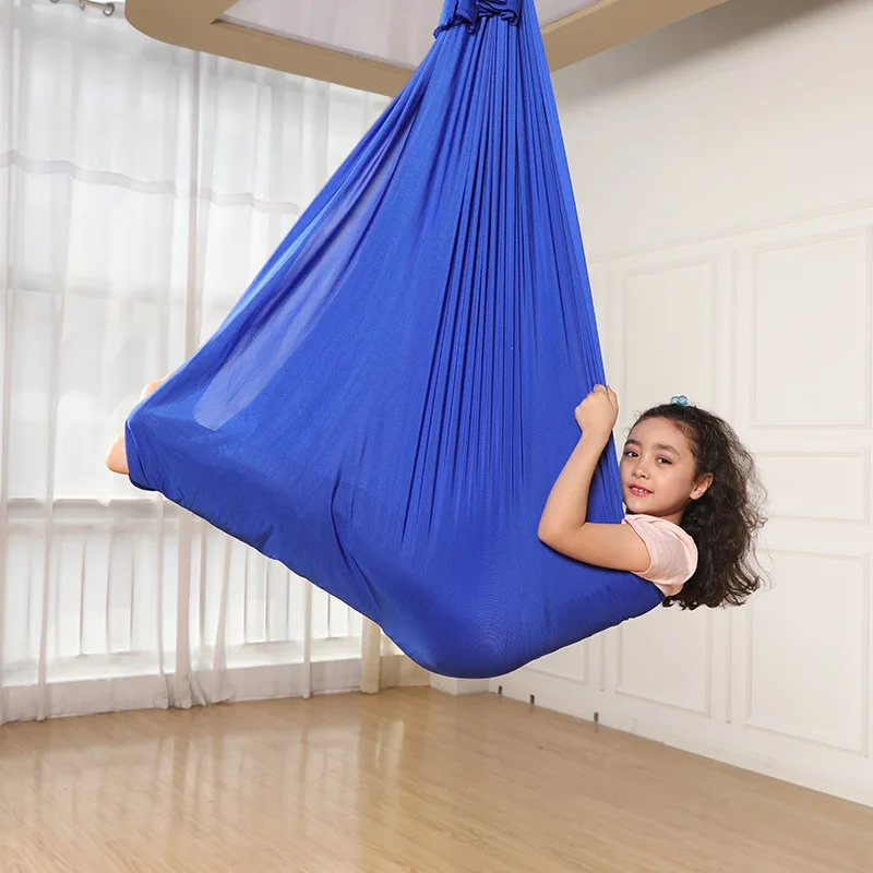 Yoga Trapeze Swing - Hamac suspendu élastique 150x280cm pour intérieur,