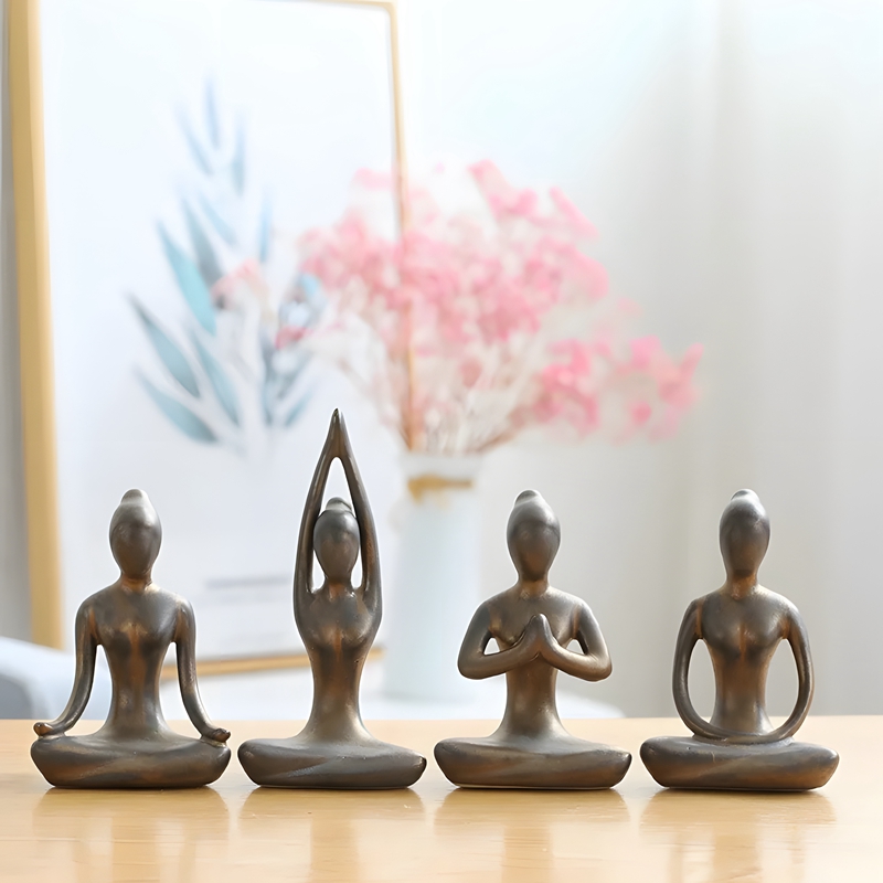 Poses de yoga abstraites du Ve - Home Gym Zen avis et prix