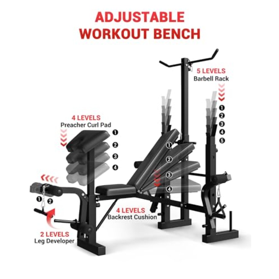 Banc de musculation pliable 8- - Home Gym Lat Pulldown avis et prix