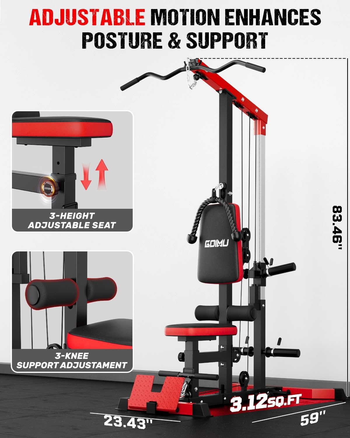 Machine à câbles pour triceps  - Home Gym Lat Pulldown avis et prix