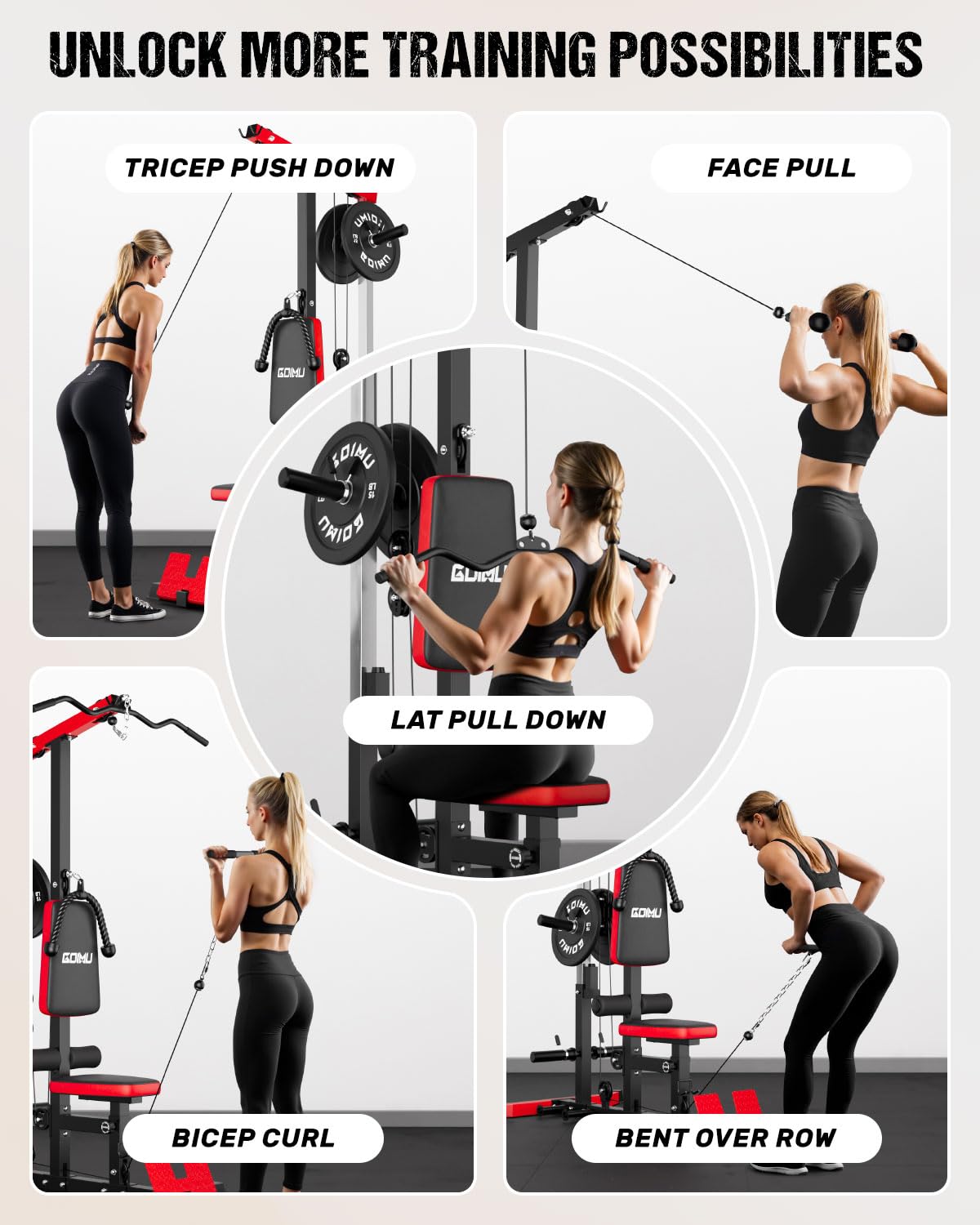 Machine à câbles pour triceps  - Home Gym Lat Pulldown avis et prix