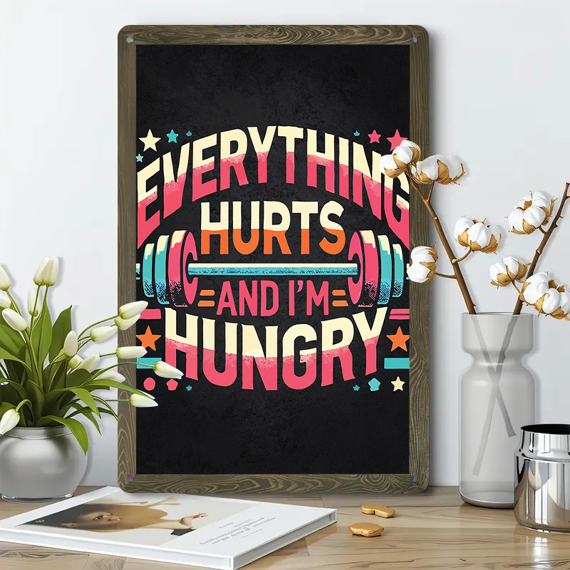 Panneau métallique en étain po - Home Gym Quotes avis et prix