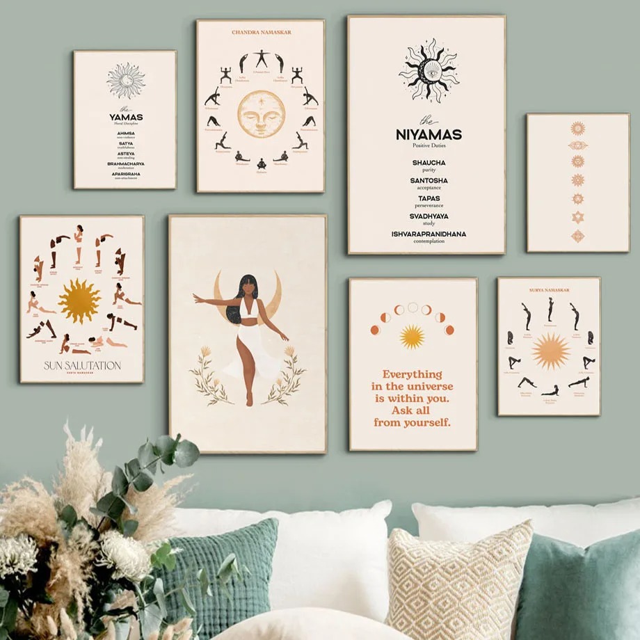 Affiches Zen de Yoga et de gym - Home Gym Zen avis et prix