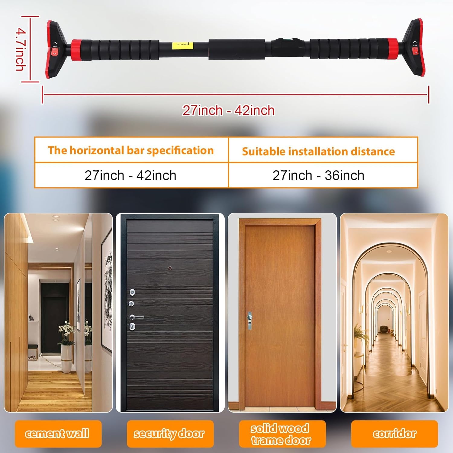 Barre de traction pour portes  - Home Gym Needs avis et prix