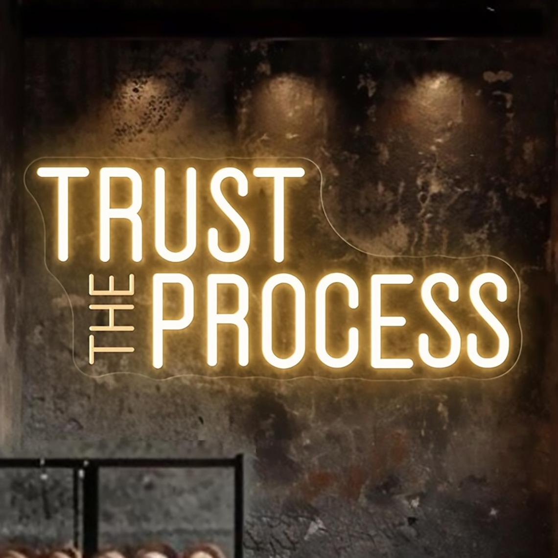 Enseigne néon « Trust The Proc - Home Gym Quotes avis et prix