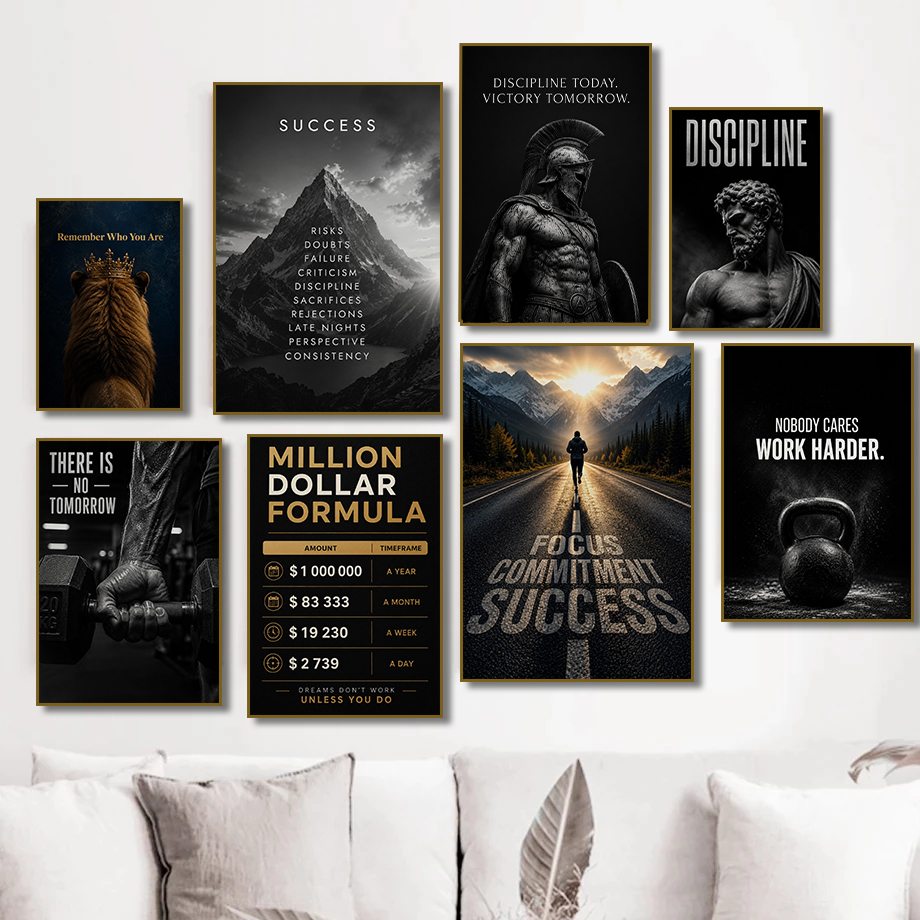 Affiche de motivation moderne  - Home Gym Quotes avis et prix