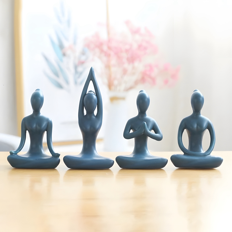Poses de yoga abstraites en cé - Home Gym Zen avis et prix