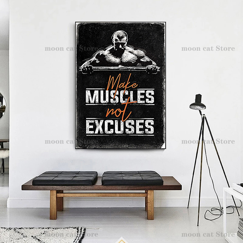 Affiche de sport de Fitness, c - Home Gym Quotes avis et prix